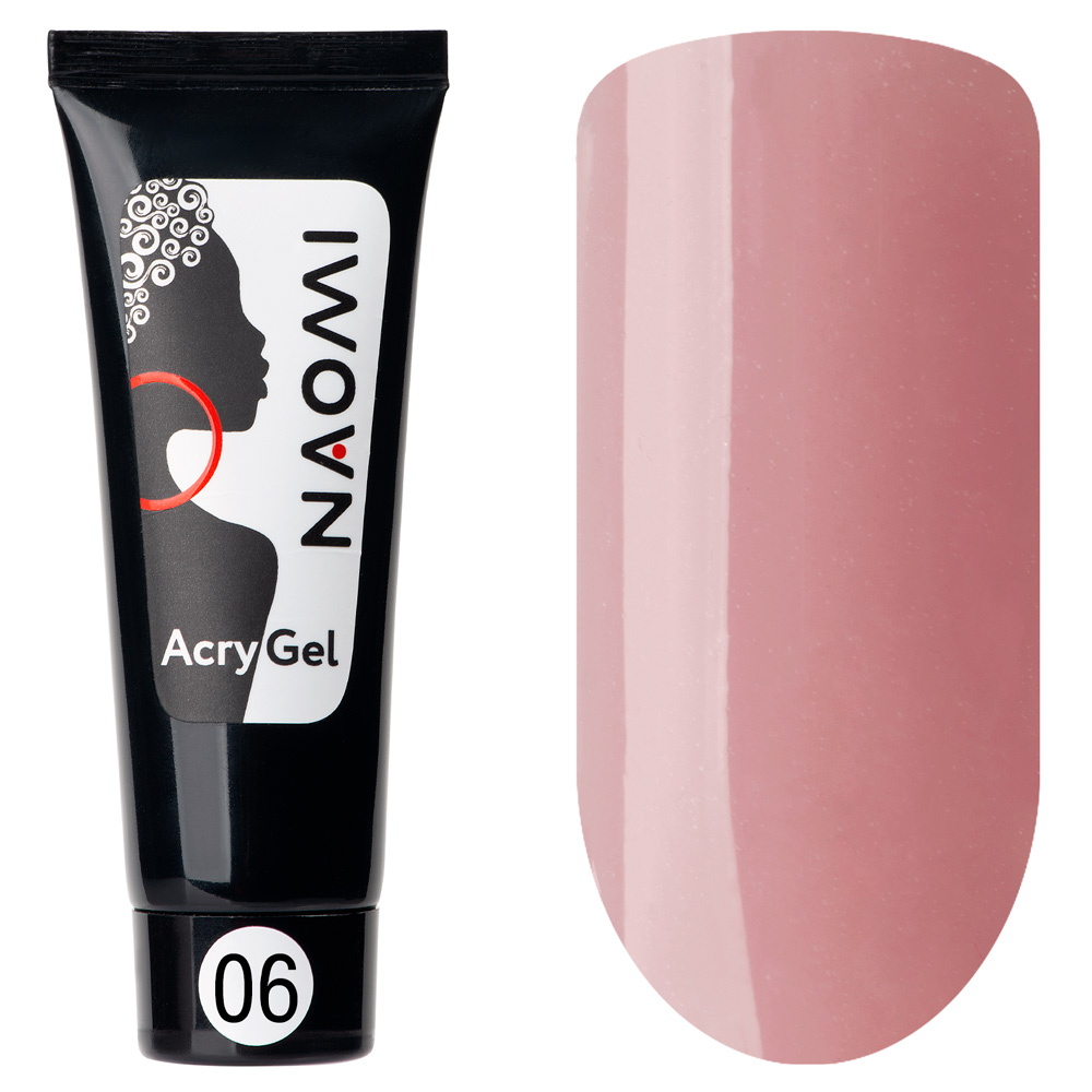 Naomi AcryGel, 15гр (в тубе) 04 Прозрачно-розовый