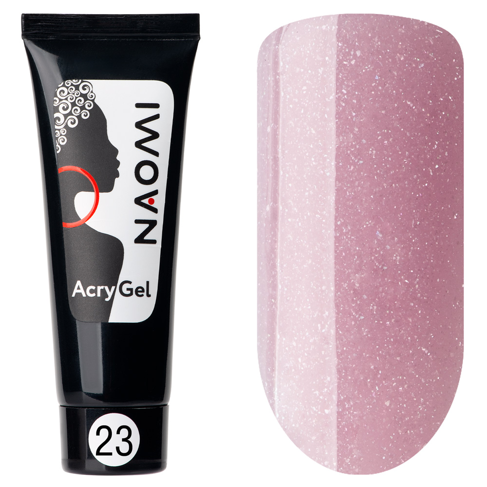 Naomi AcryGel, 15гр (в тубе) 23 Натурально-розовый (мерцание)